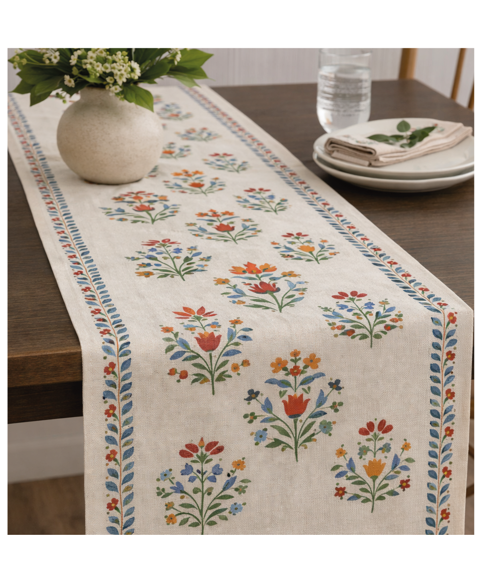 Tablecloth / Table Runner 40 X 240 CMS | 16 X 96 INCHES - Greentex